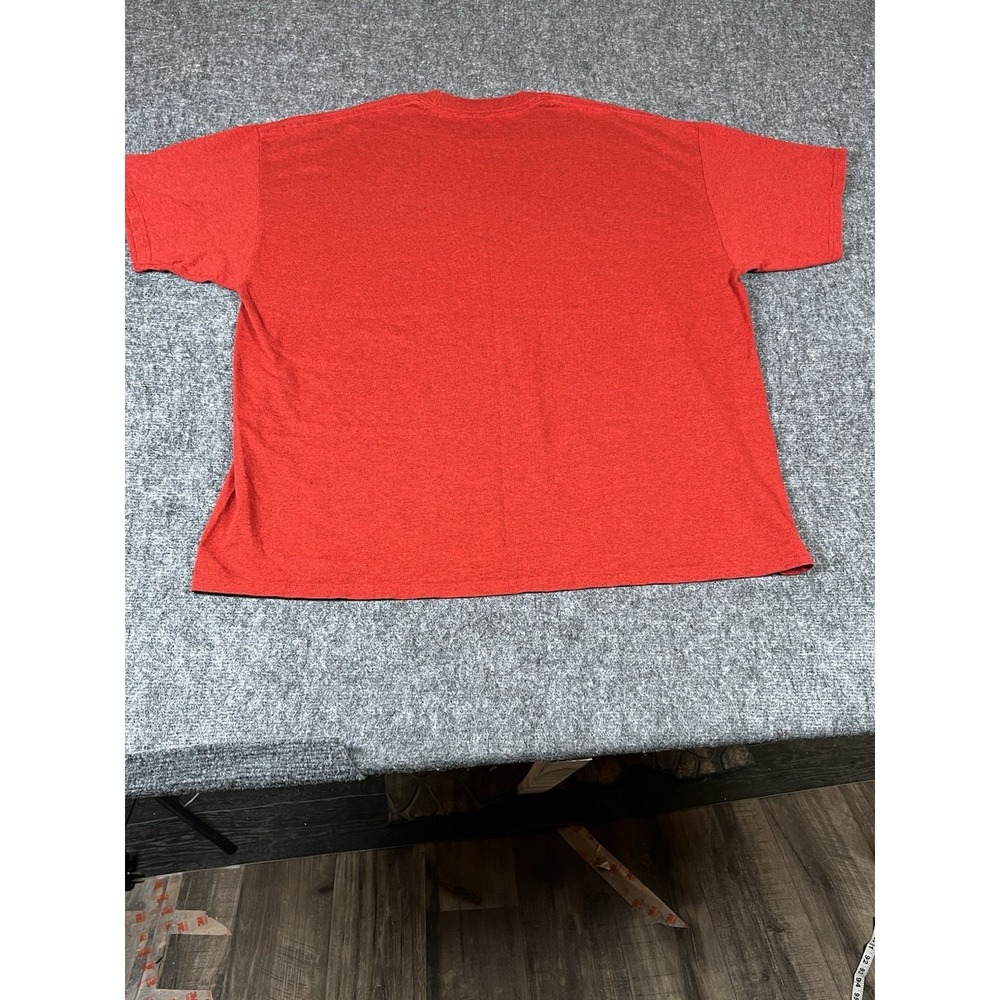Majestic Los Angeles Angels T-shirt Mens Size 2XL MLB Red Heather Classic VTG - Picture 3 of 6